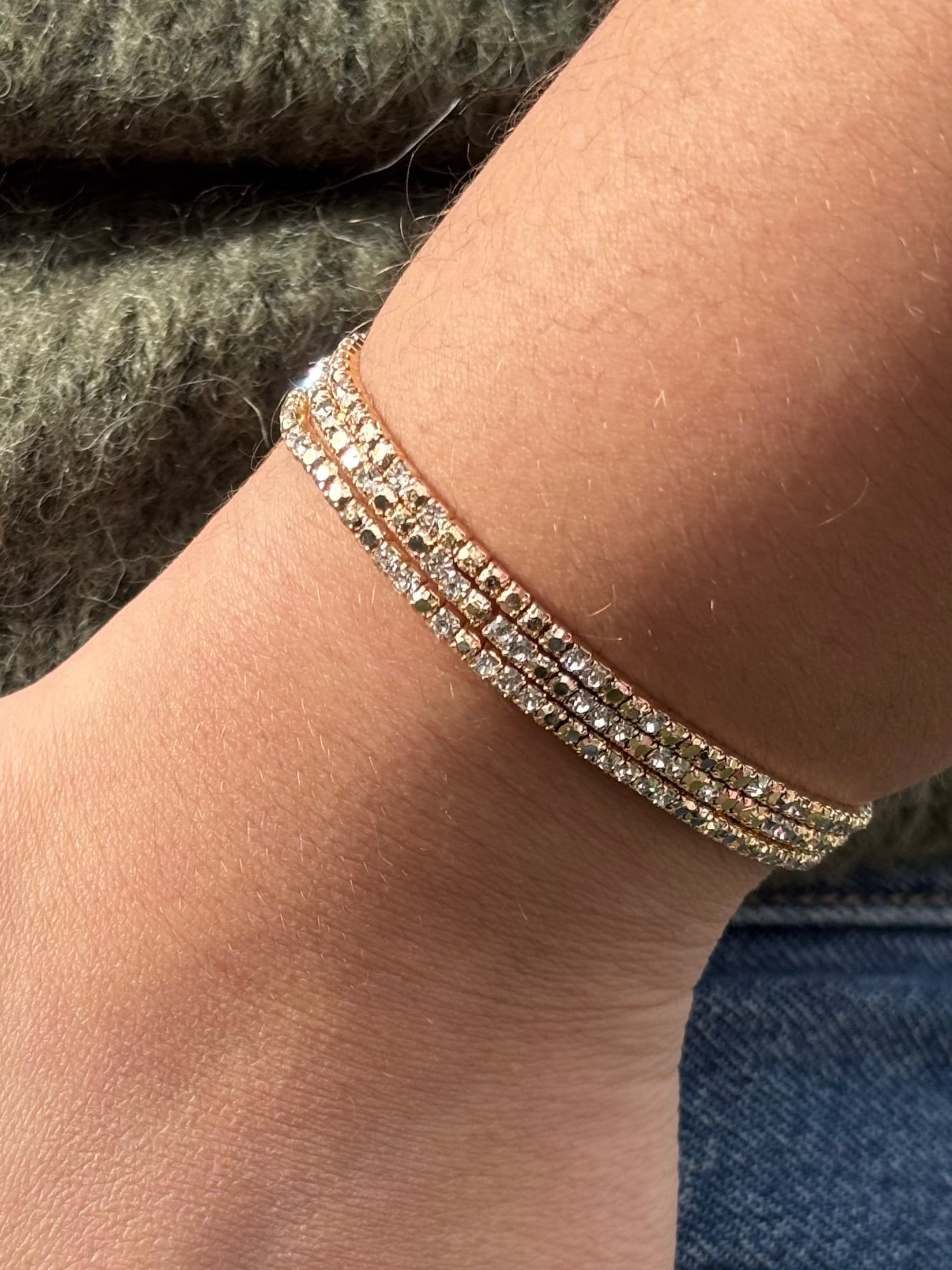 3 Bracelets Mia blanc