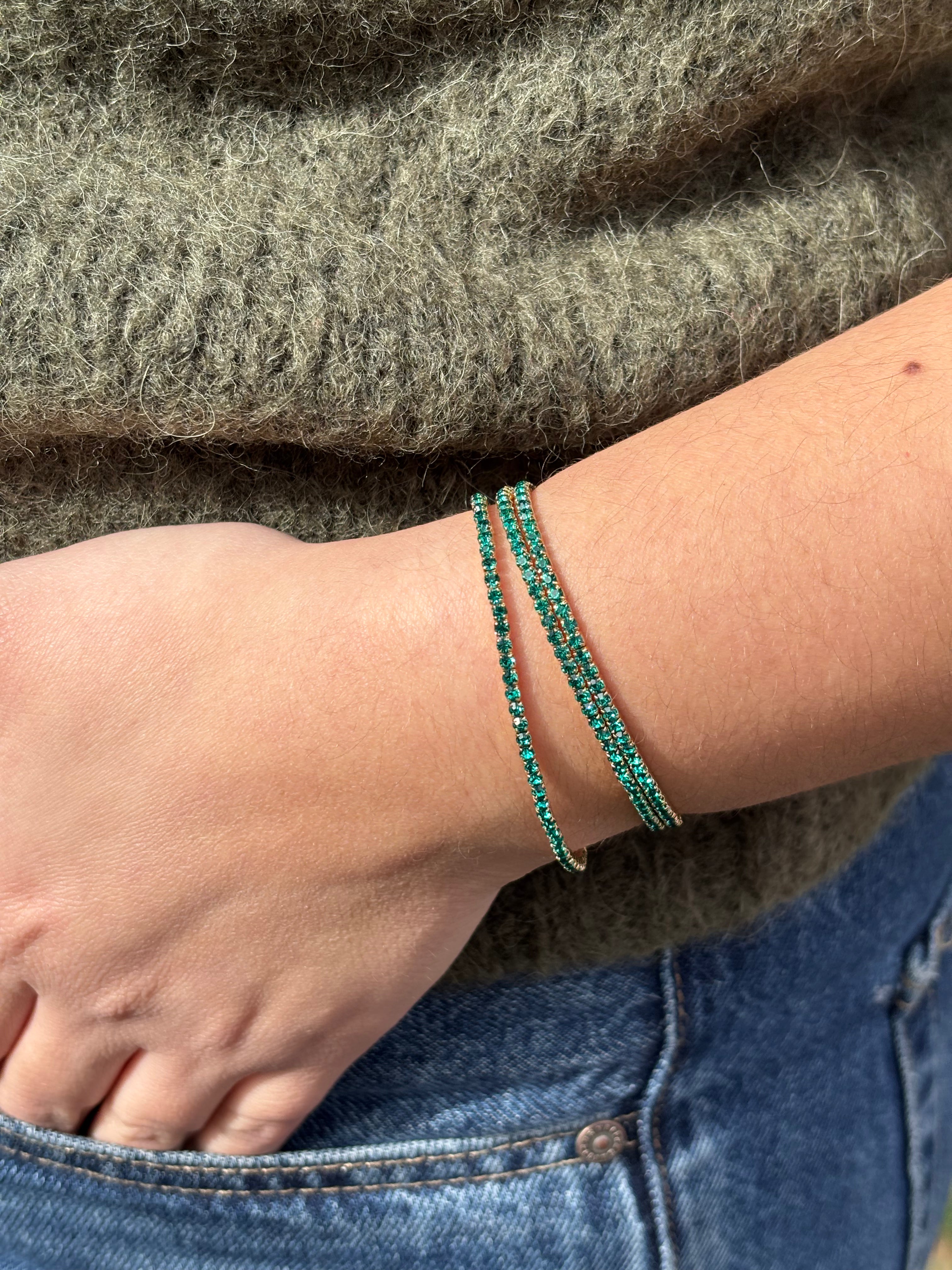 3 Bracelets Mia vert